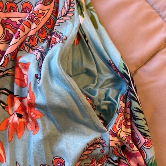 CUPIO Bright Floral Tank Dress with Pockets - Size Large - Picture 10 of 10